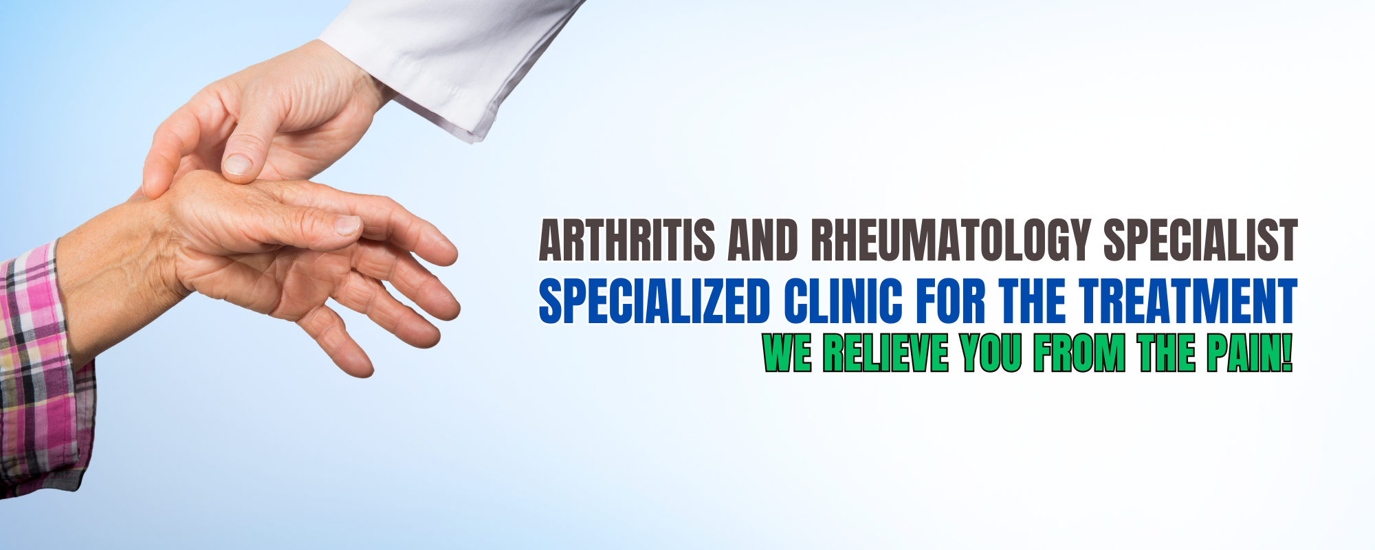 Experience relief with our specialized rheumatologic carew